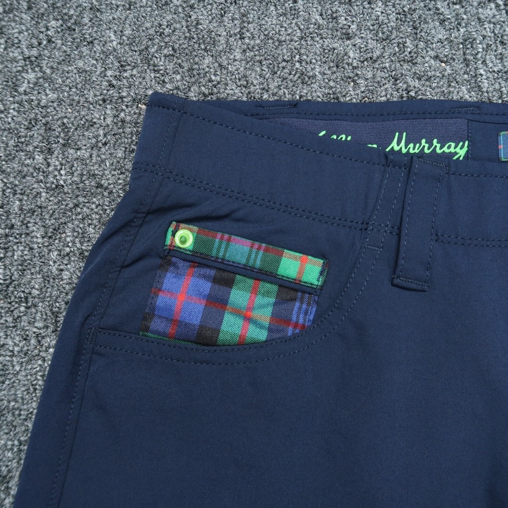 William Murray Pants Mens 30x33 Blue Performance 5 Pocket‎ Chino Stretch Wicking - Picture 3 of 11